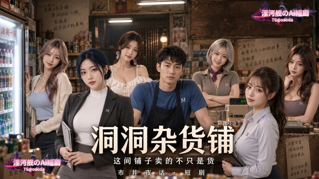 AI成人短剧 洞洞杂货铺 第8集 娇羞邻家女竟是眼罩同款惯犯深夜索求无度