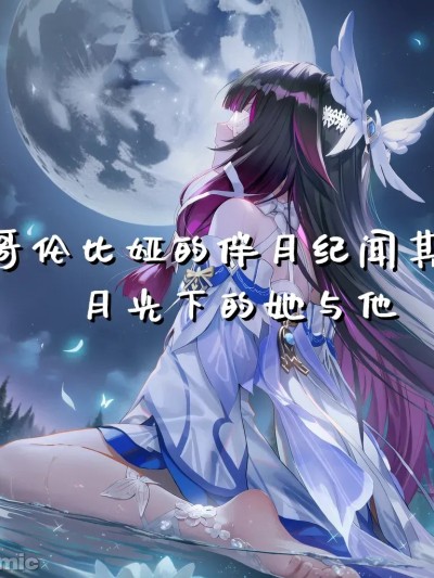 Плакат для 哥伦比娅的伴月纪.其四，月光下的她与他