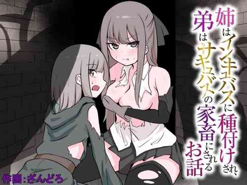 [ぱ～みっしょん (ざんどろ)] 姉はインキュバスに種付けされ、弟はサキュバスの家畜にされるお話 [中国翻訳] [DL版] 포스터