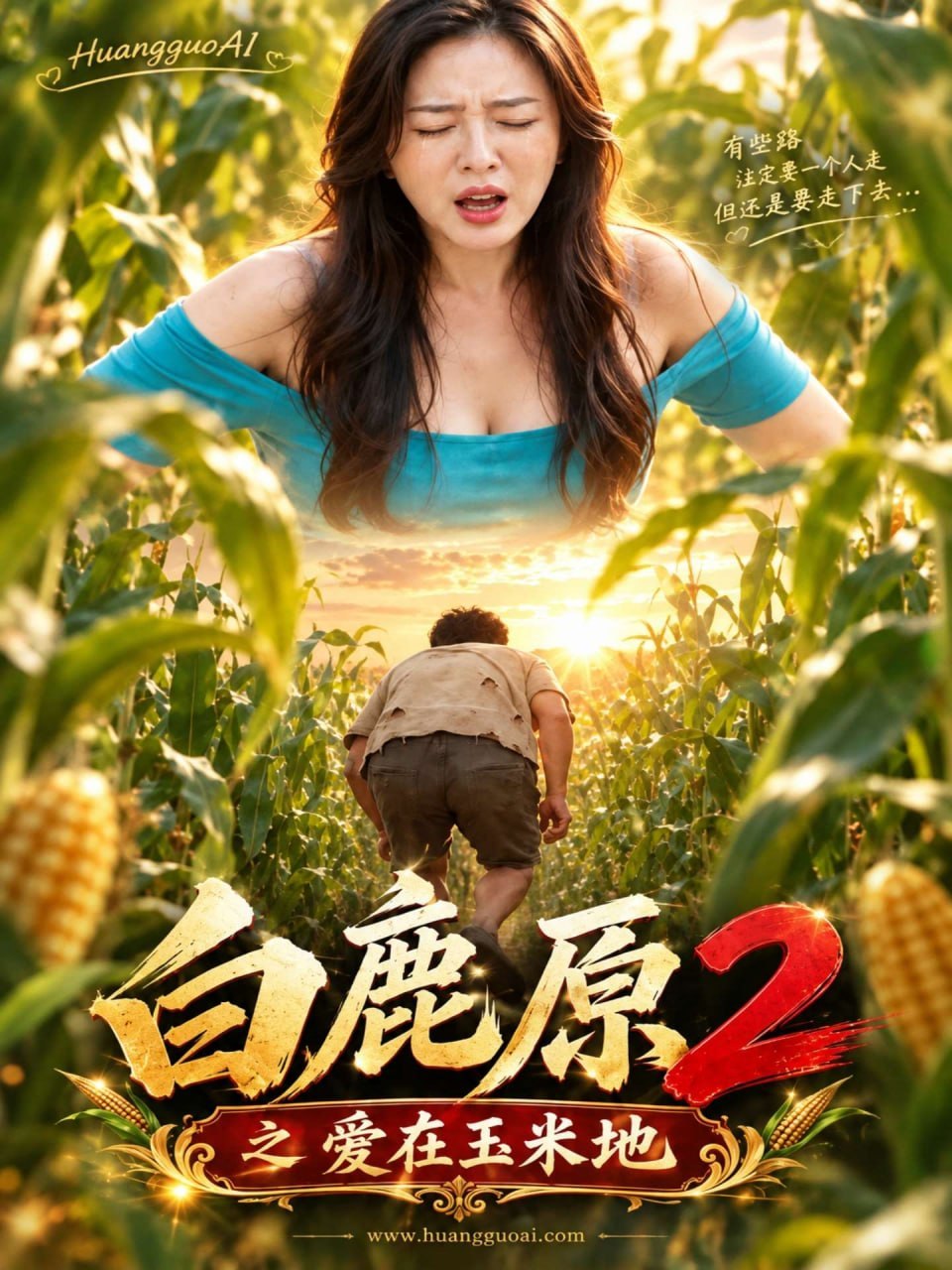 AI成人短剧 白鹿原2之爱在玉米地 1-2 野外玉米地中男女激战汁水四溢