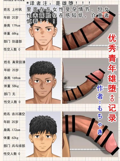 [もちゃき] 优秀青年 雄堕 记录 포스터