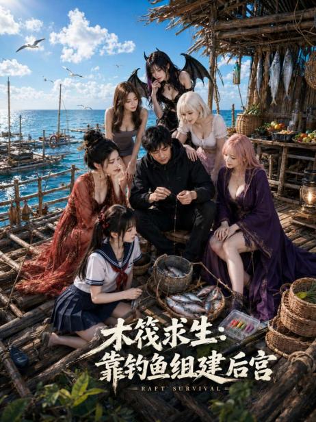 Плакат для 木筏求生：靠钓鱼组建后宫