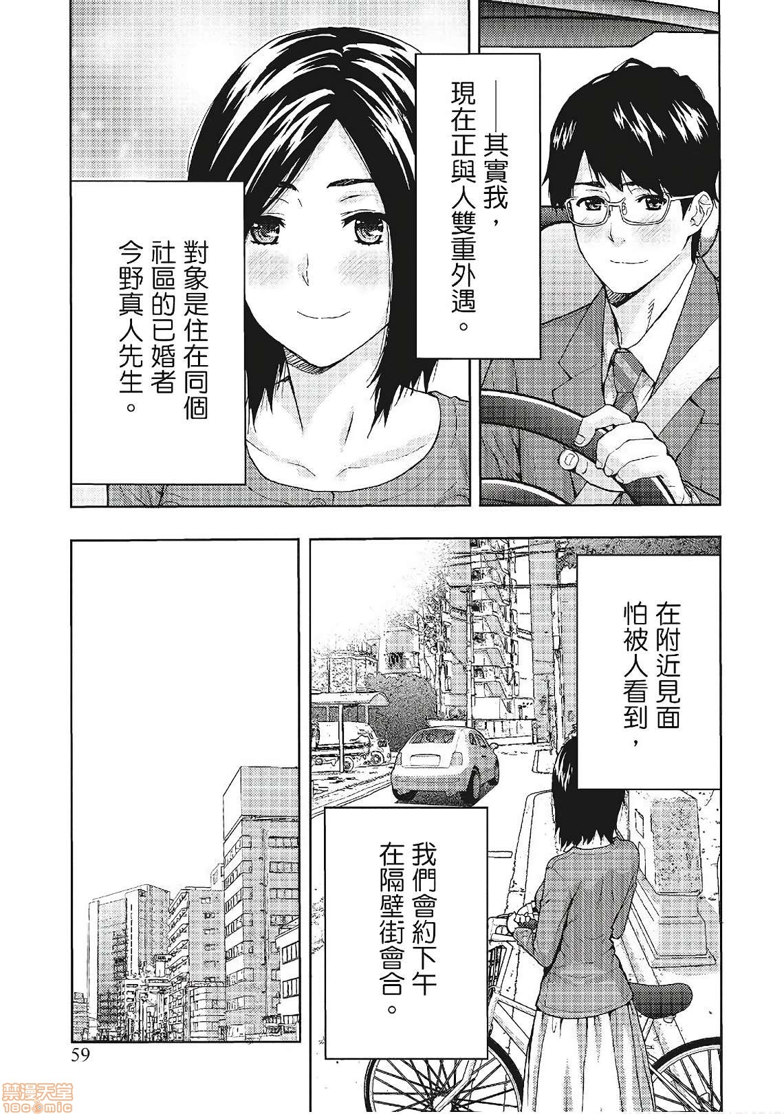 [東タイラ] 昼下がり、妻の事情。| 人妻們的那些不可告人之, страница 59