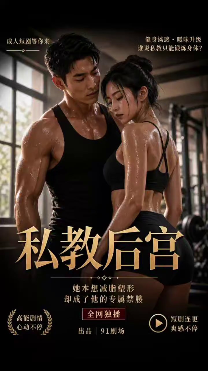 AI成人短剧 私教后宫 1-2 健身房肉体拉扯与深夜床笫激情释放