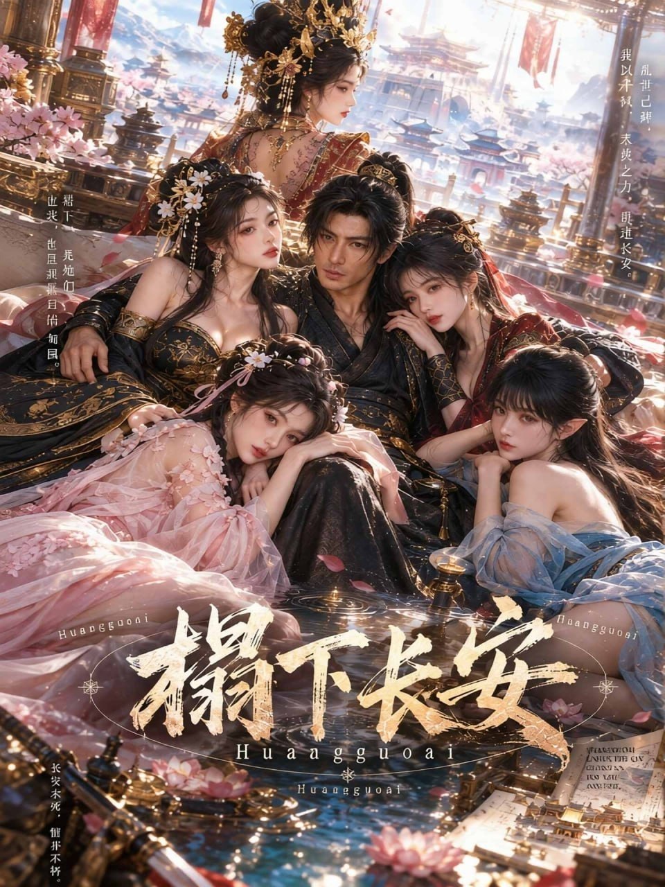 AI成人短剧 榻下长安 第1集 乱世枭雄秦寿在唐末废墟中肆意掠夺众女肉体