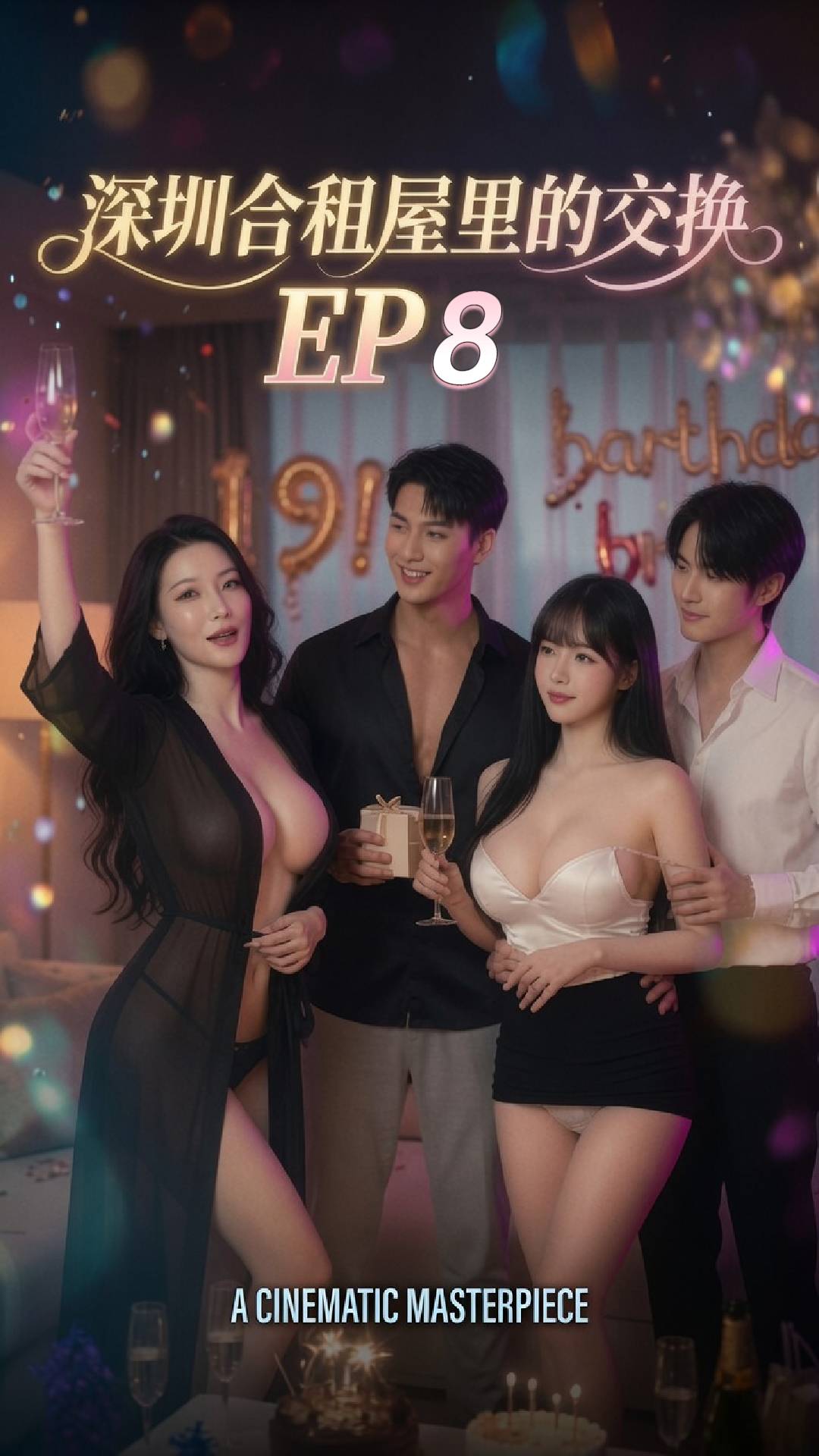 深圳合租房里的交换（易子而交）AI短剧 第8集 포스터