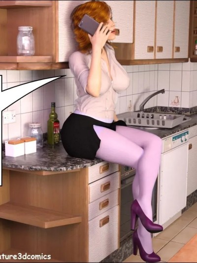 [皮断腿个人汉化][Mature3DComics] 丝袜熟女艾丽丝 第二章 Aunt Elsie EP2 的封面