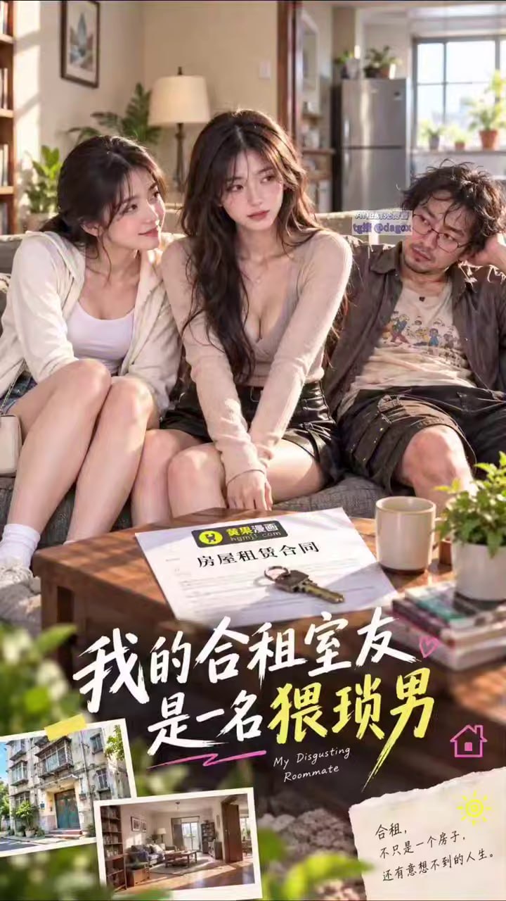 AI成人短剧 我的合租室友是一名猥琐男 1-3集 邋遢室友散发的雄性气息让租客逐渐沉沦