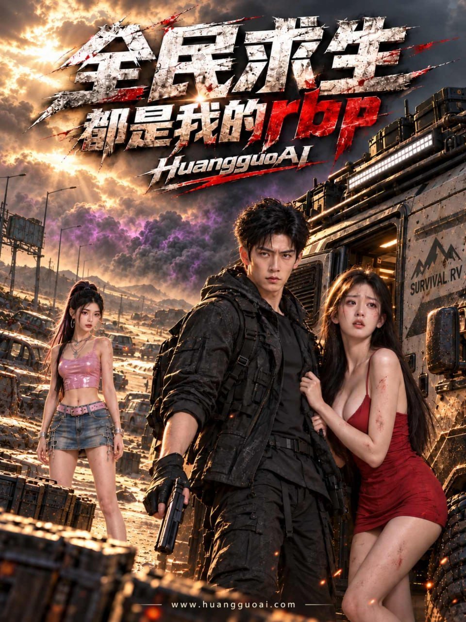 AI成人短剧 全民求生都是我的rbp 3-4 绝望公路求生中觉醒情绪系统